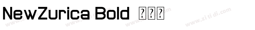 NewZurica Bold字体转换